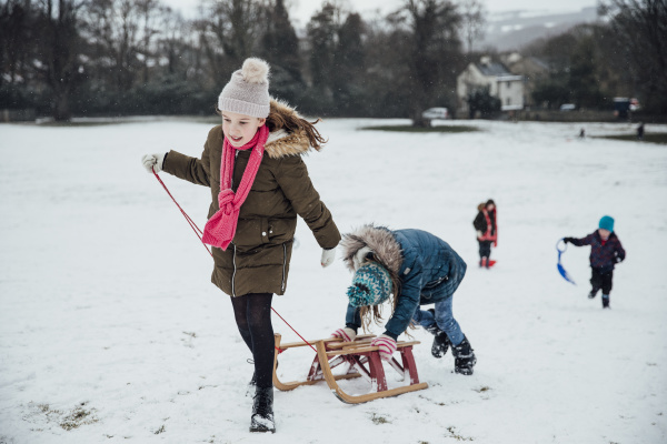 going for a sled race