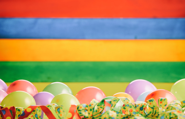 Bright rainbow colored carnival background - Stock Photo #25923641 |  PantherMedia Stock Agency