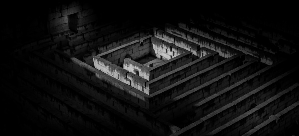 dark labyrinth metaphor