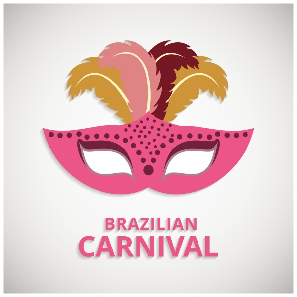 happy brazilian carnival day pink