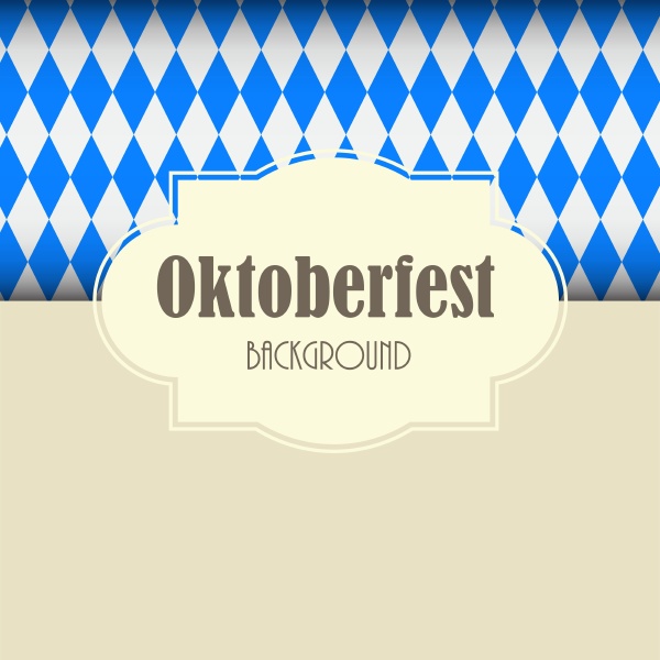 beautiful oktoberfest blue background vector illustration