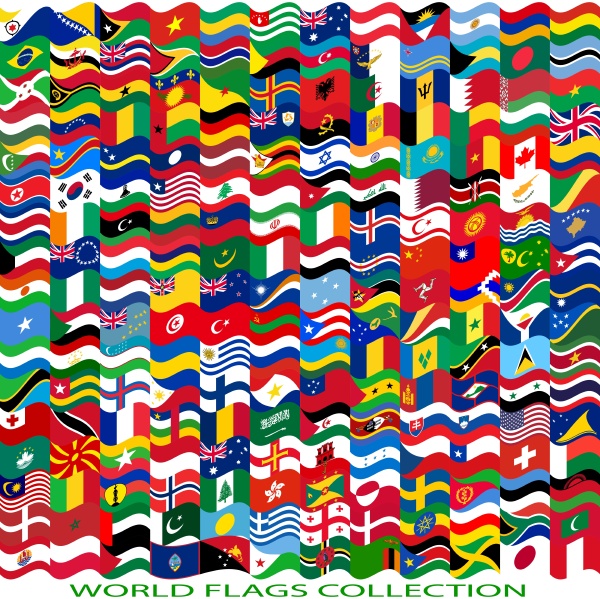 flags of the world and