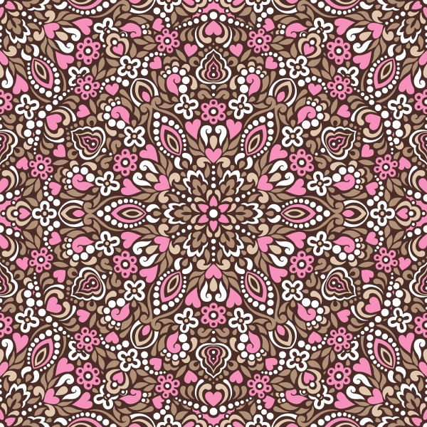 seamless background with abstract ethnic pattern