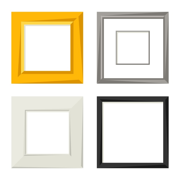 set of various frames for pictures