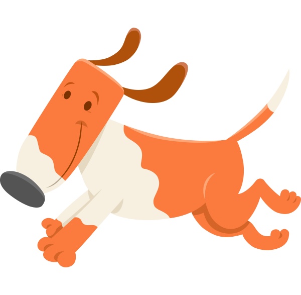 funny running dog cartoon character - Royalty free image #26826657 ...