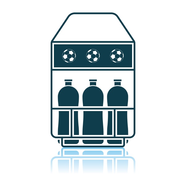 soccer field bottle container icon