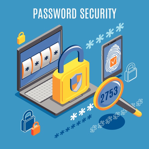 password security background with unlocked