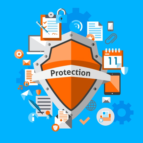 computer data protection and secure concept