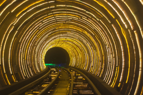 bund sightseeing tunnel pudong
