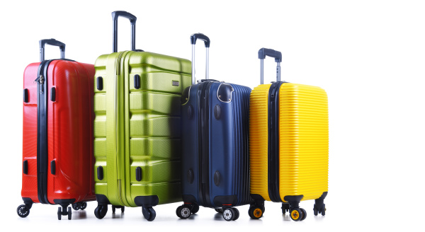 Travel suitcases isolated on white background - Stock Photo #27279929 ...