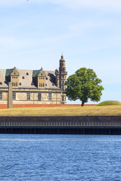 medieval kronborg castle on the oresund