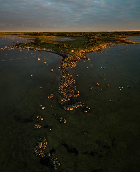 panoramic aerial view of the edge