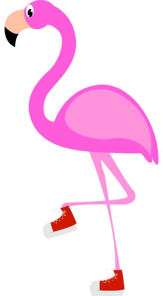 flamingo illustration vector on