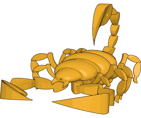 mode of a 3d scorpion