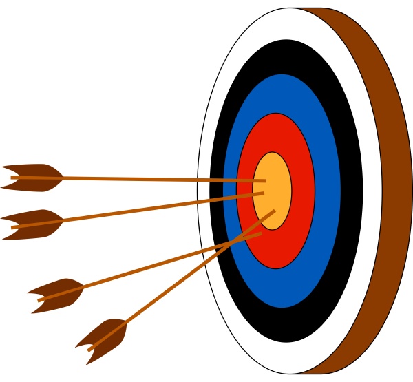 archery target illustration vector