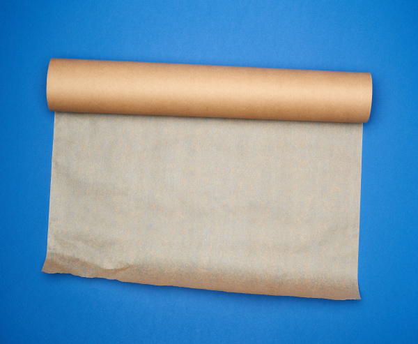 roll of brown parchment paper on