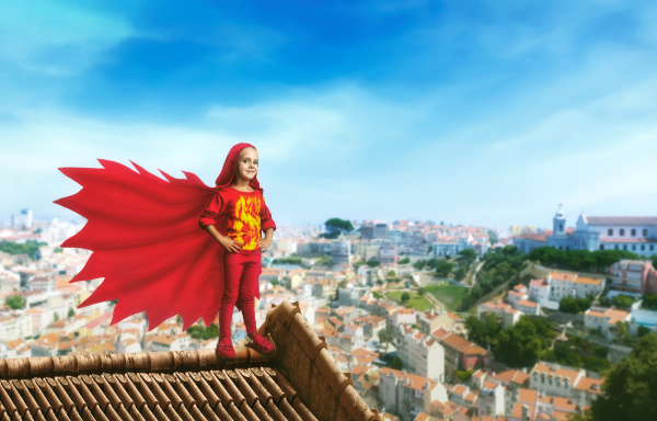 superhero little girl