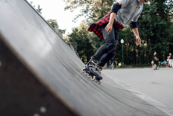 roller skating young skater rolling