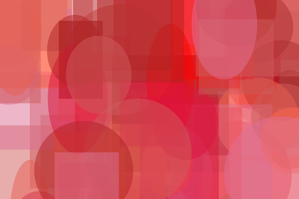 abstract red circle and ellipses squares