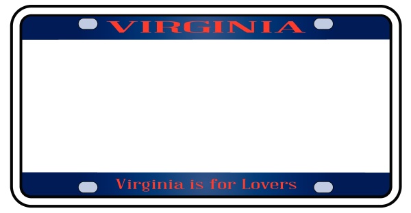 Blank Virginia License Plate Stock Image 28162198 PantherMedia   ~blank Virginia License Plate 28162198 Detail 