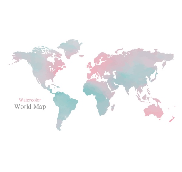 Wold Map with Watercolor texture - Stock Photo #28195709 | PantherMedia ...