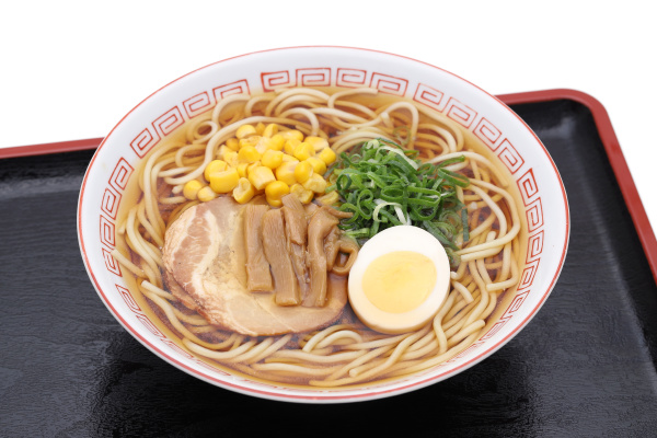 japanese soy sauce ramen noodles in