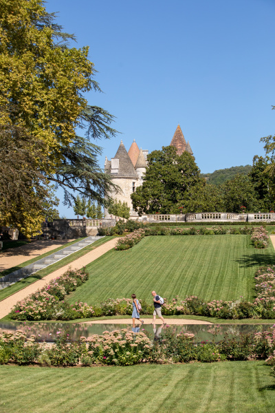 the garden of chateau des