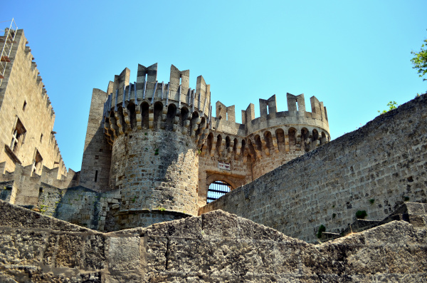 old rhodes castle in old town
