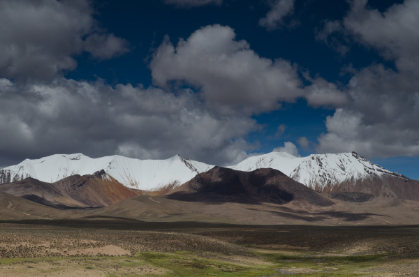 high plateau and mountains in lauca