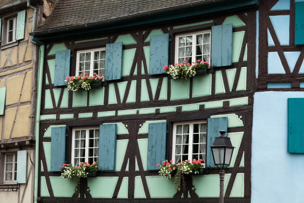 half timbered houses of colmar