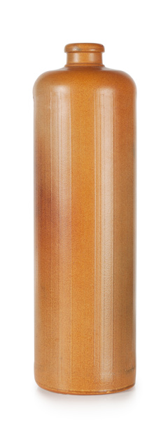 brown clay bottle