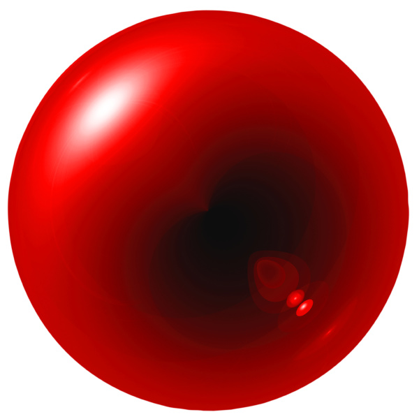 glare red ball