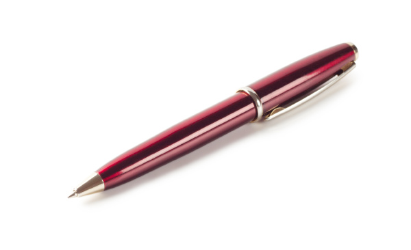 burgundy ballpoint pen