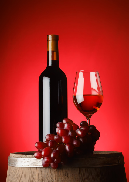bottle, and, glass, of, wine - 28278731