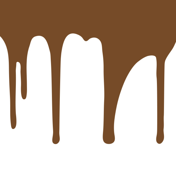 melting, chocolate, dripping, on, white, background - 28278411