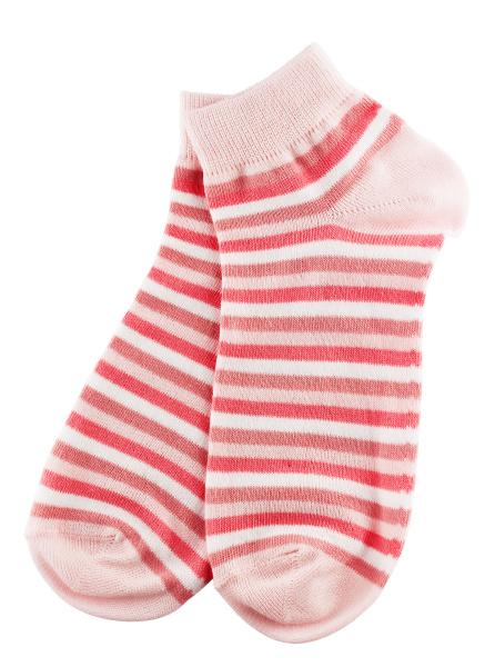 pink, and, white, striped, socks - 28278704