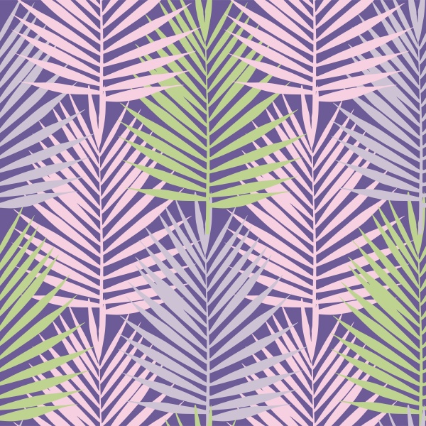 ultra, violet, tropical, palm, leaves, seamless - 28278278