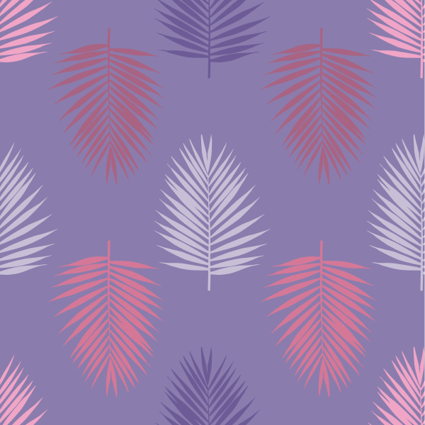 ultra, violet, tropical, palm, leaves, seamless - 28278281