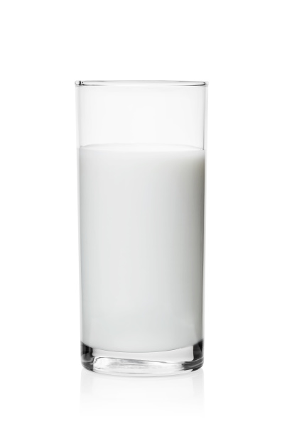 high glass of milk