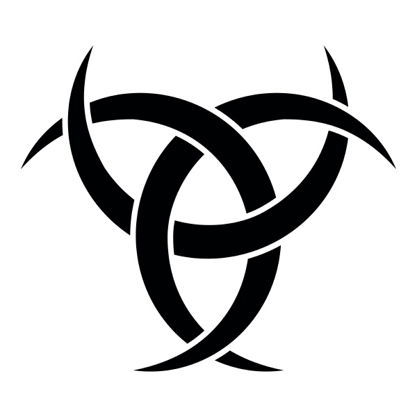 odin horn paganism symbol icon black