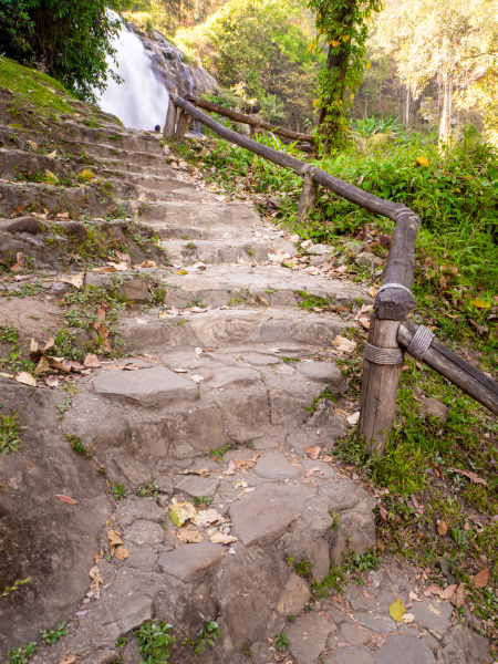 old stone staircase walkway steps