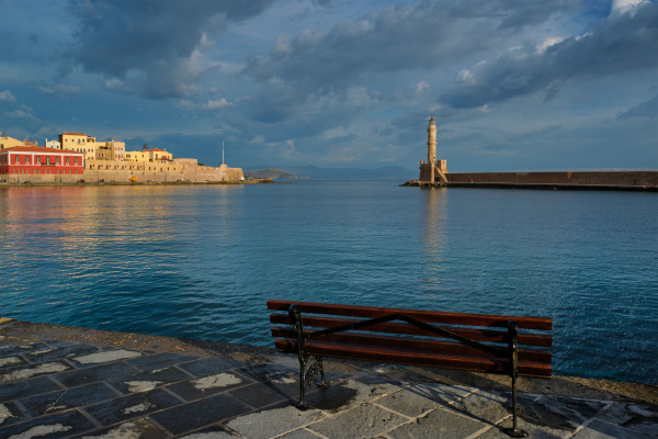 picturesque old port of chania