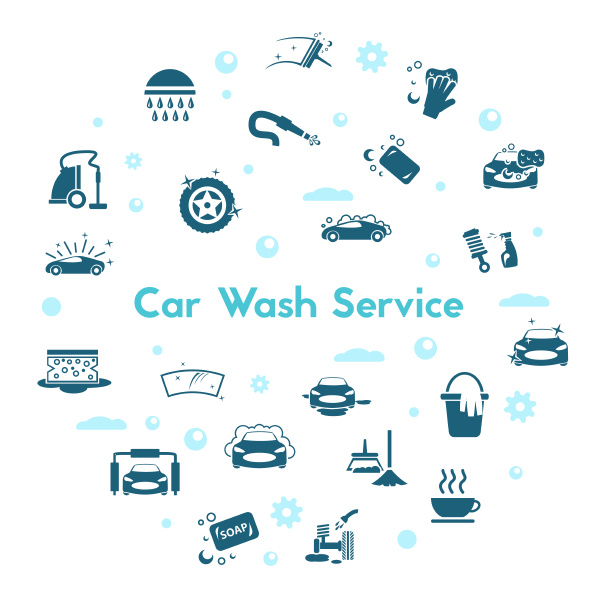 car wash icons