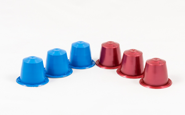 modern unbranded colorful capsules for espresso