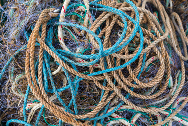 barrel rope and fishing net