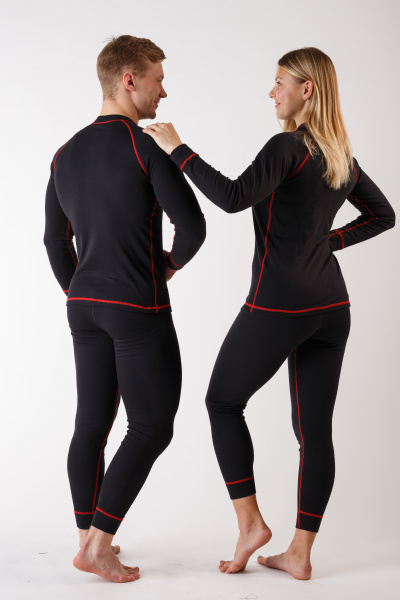 guy and girl in thermal underwear