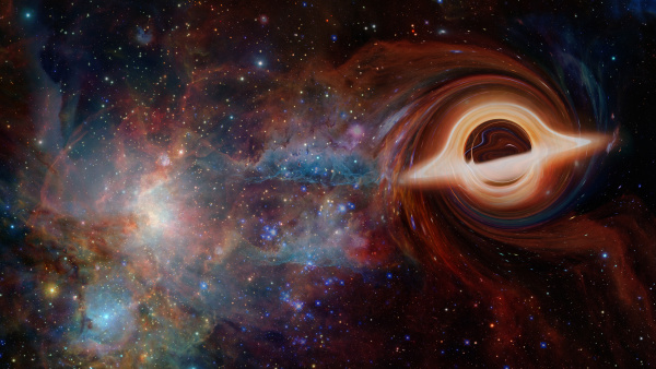artistic representation of black hole