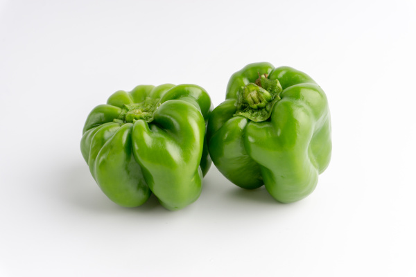 fresh green bell peppers capsicum