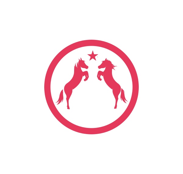 horse logo template vector illustration