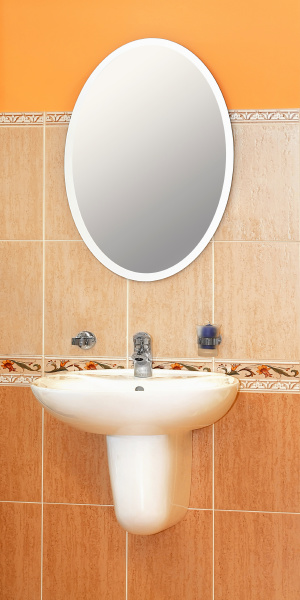 basin and mirror